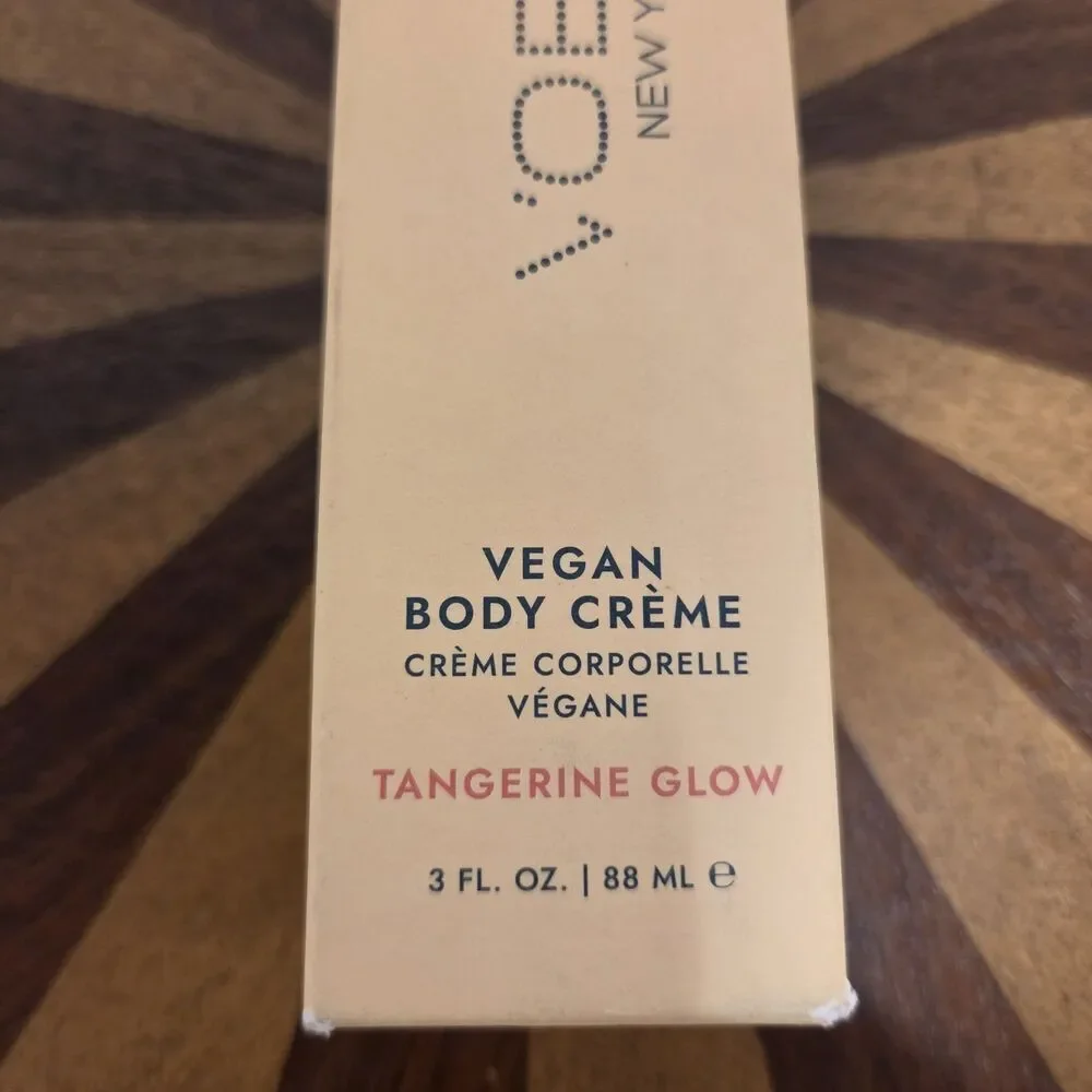 VOESH Vegan Body & Hand Creme Tangerine Glow 3oz NEW IN BOX Lotion Moisturizer